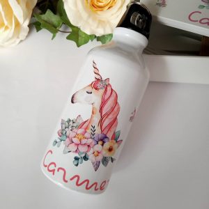 Vaso con pajita flexible personalizado – Entre Pequeñas Manitas